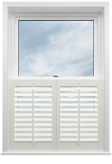Bromley, Paper White - Cafe Style Plantation Shutter